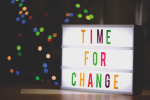 Canva – Time for Change Sign With Led Light