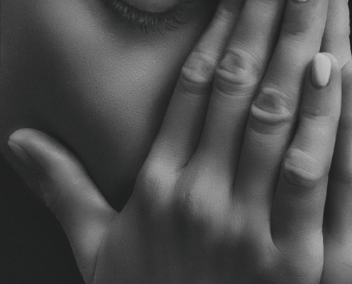 Canva – Grayscale Photo of Person’s Hands